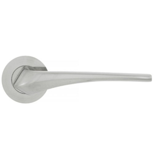 LANZA LEVER HANDLE ON ROUND ROSE